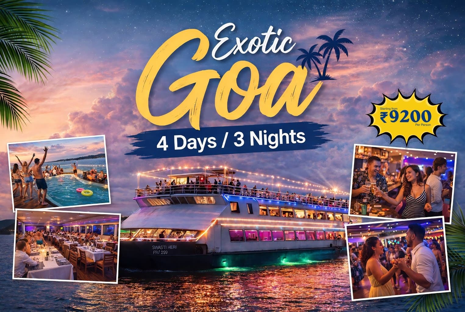 Goa Highlights: Cruise, Water Sports & Beach Hopping
