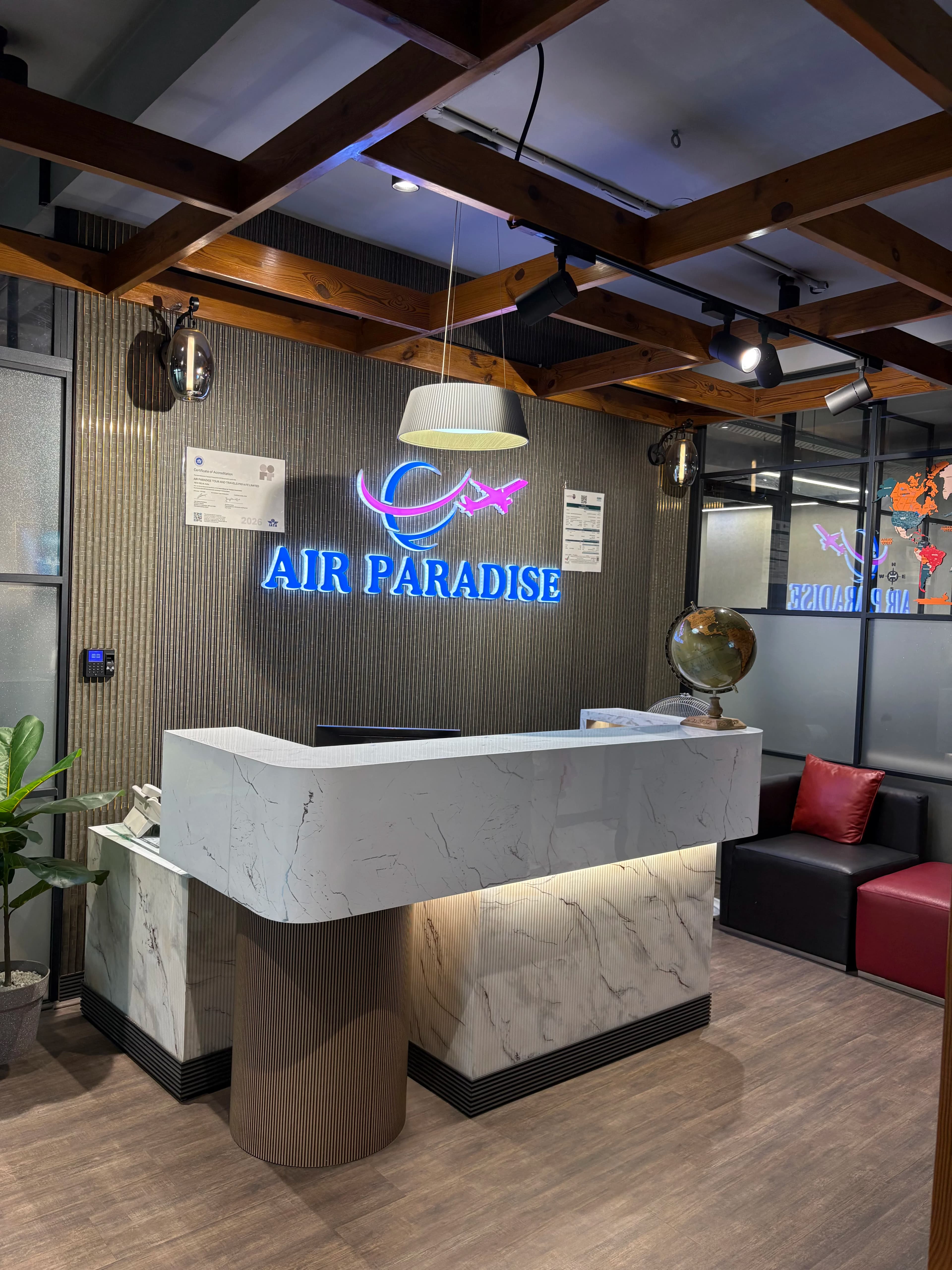 Air Paradise Reception Area